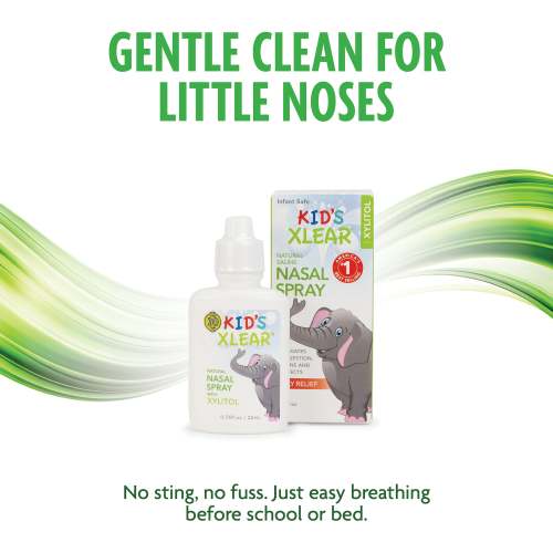 Xlear® Kid’s Nasal Spray – .75 oz with Xylitol for Congestion Relief