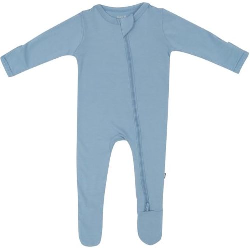 KYTE BABY Unisex Zipper Closure Footies, Rayon Made From Bamboo, 0-24 Months