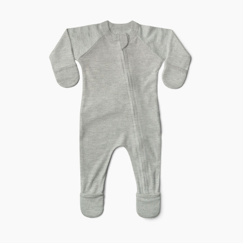 Goumi Kids x Babylist Grow With You Footie - Loose Fit - Pebble, Newborn