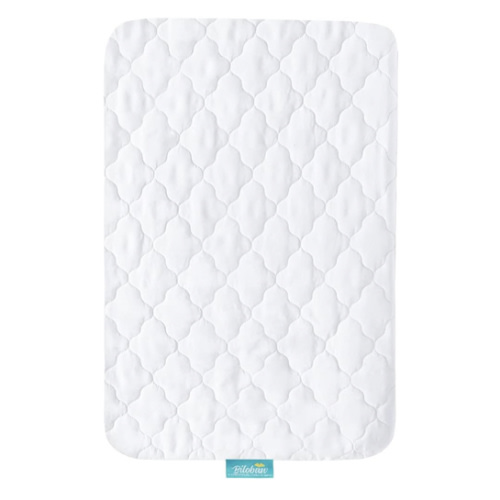 Mini Crib Mattress Protector 38" x 24" Sheets Fitted Waterproof Mini Crib Mattress Pad Cover, Noiseless & Machine Wash 100% Absorbent Mattress Protector Sheet Quilted, White