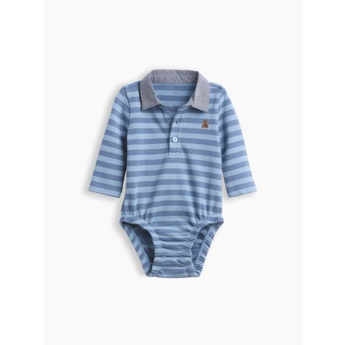 Baby VintageSoft Rugby Polo Bodysuit