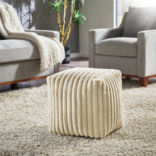 Willa Arlo™ Interiors Doniphan Upholstered Square Pouf Ottoman & Reviews | Wayfair