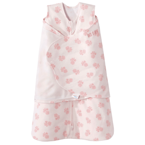 Rose Toss Blush Cotton Swaddle - Newborn | HALO