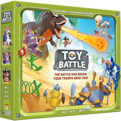 Asmodee Toy Battle Board Game - Tactical Tile Placement and Troop Strategy Game with 8 Unique Terrains, Fun Family Game for Kids & Adults, Ages 8+, 2 Players, 15 Minute Playtime