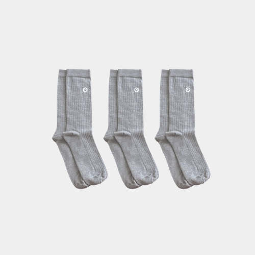 Merino Wool - Cotton Lightweight Adult Socks (Grey) – Q for Quinn