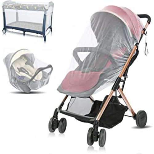 Mosquito Net for Stroller, V-FYee Baby Mosquito Net - Bug Insect Netting for Strollers, Carriers, Car Seats, Cradles (White)