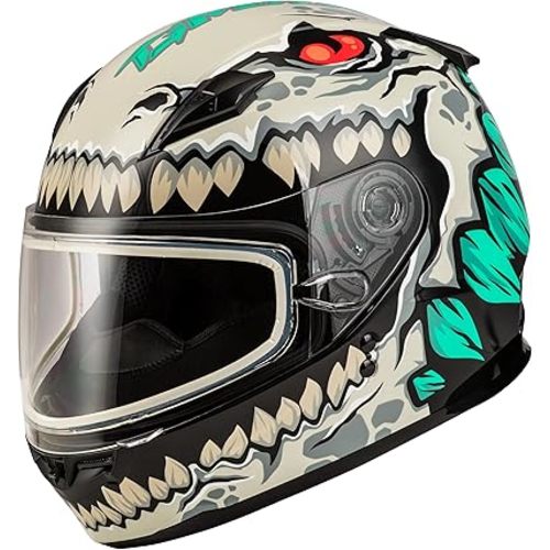 Gmax Youth GM-49Y Drax Full Face Dual Pane Snowmobile Helmet Anti-Fog Lens for Winter