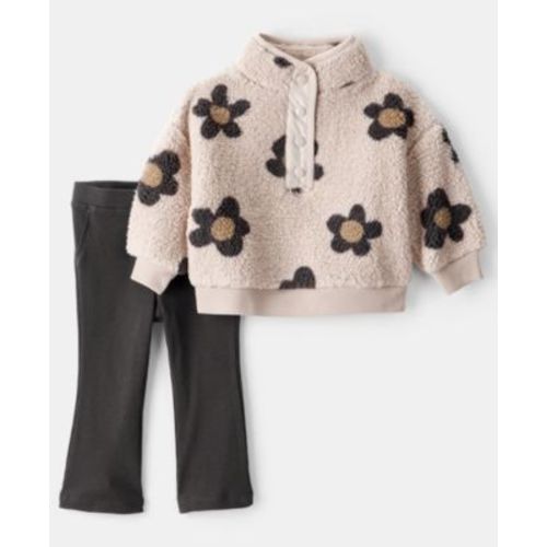 Baby Girls 2-Piece Floral Pull-Over Top and Pants Set