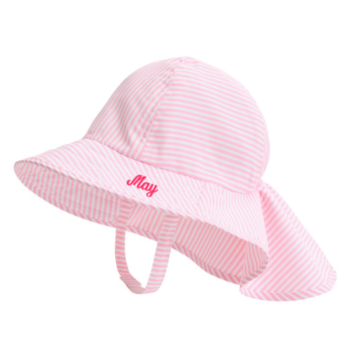 Pottery Barn Kids Personalized Mini Stripe Sun Hat - Pink & White Stripe