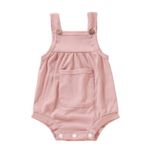 lulshou Baby Onesies Sleeveless Bodysuit, Summer Thin & Breathable Rompers with Pocket for Newborn Infant Baby Boy Girl