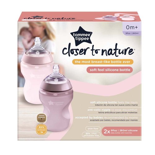 Tommee Tippee Closer To Nature 9 oz Silicone Bottles