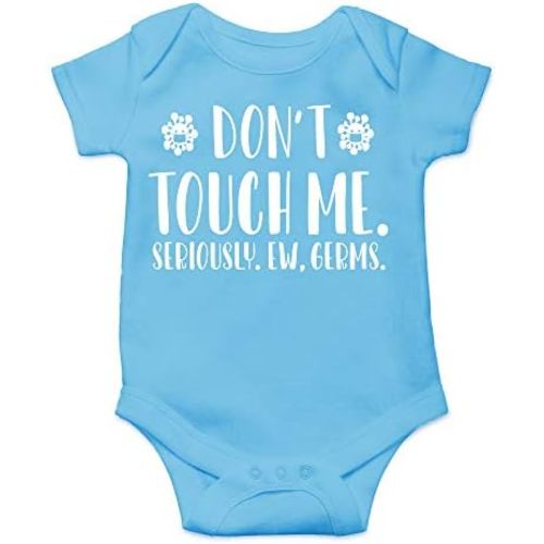 CBTwear Don't Touch Me Seriously - Baby Clothes - Funny Newborn Bodysuit Outfits for Boys and Girls