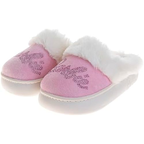 Josmo Barbie Slippers Sandal House Shoes for Women - NonSlip Comfy Plush Soft Fluffy Warm (Sizes 5-10 Adults)
