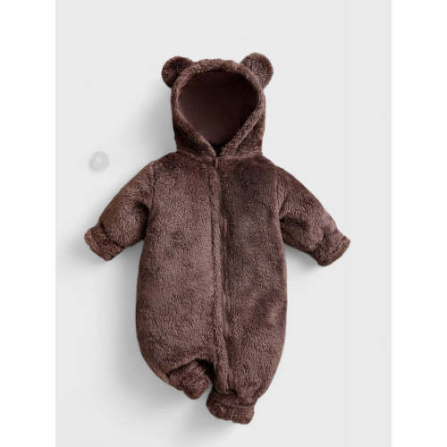 Baby Bear Fleece Zip up Jumpsuit
