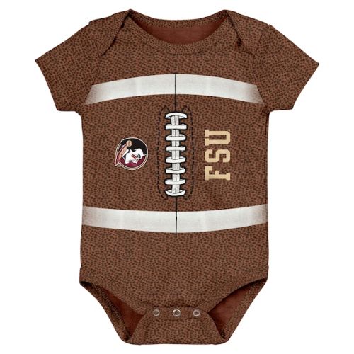Florida State Seminoles Newborn & Infant Catch Me Football Bodysuit - Brown