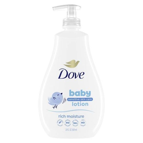 Baby Dove Sensitive Skin Care Body Lotion Rich Moisture, 20 oz
