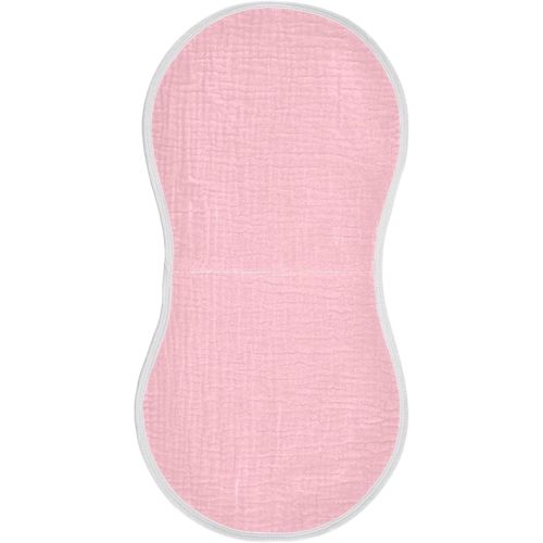 Pink Burp Cloths 1 Pack Muslin Burping Cloth Cotton Burp Towel Soft Absorbent Baby Burp Cloths for Boys Girls Newborn 20 x 10 in