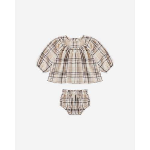 Mia Top + Bloomer Set Fall Plaid – Quincy Mae