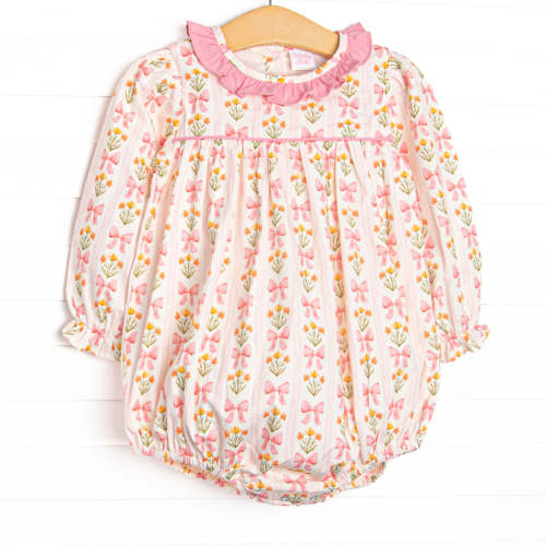 Bow Bouquets Ruffle Neck Bubble, Pink – Stitchy Fish