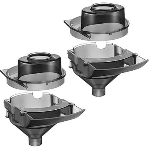 2 Sets Replacement Funnel Compatible with Baby Brezza Replacement Parts Funnel and Cover Baby Formula Dispenser, Grey