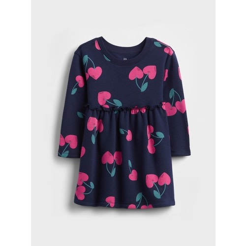 Baby & Toddler Ruffle-Waist Sweatshirt Dress