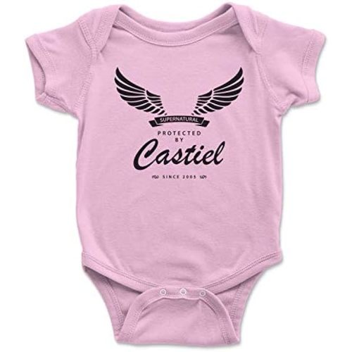 Brain Juice Tees Protected by Castiel Baby One Piece