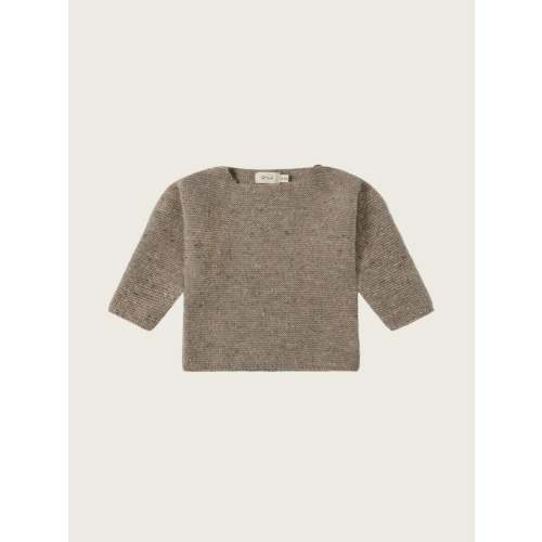 Oatmeal Shoulder Button Wool Jumper | Organic Zoo