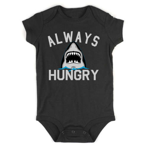 Always Hungry Shark Infant Baby Boys Bodysuit – Kids Streetwear