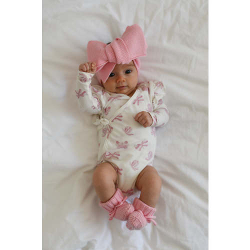 Knitted Oversized Topknot | Marshmallow – Little and Fern