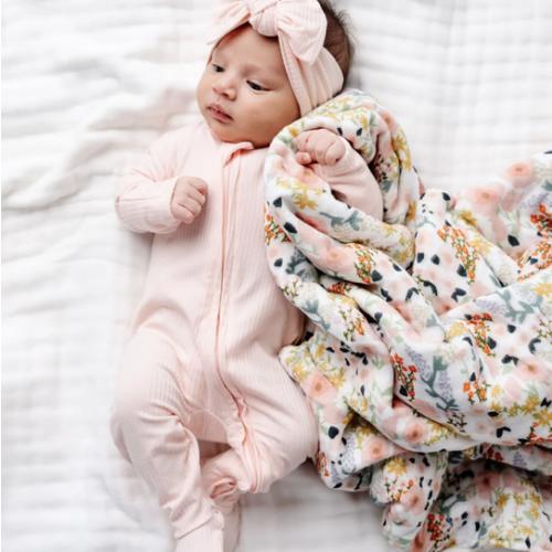 Piper Plush Knit Zipper Footies
