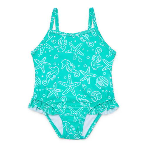 Wonder Nation Baby and Toddler Girl One- Piece Swimsuit, Sizes 12M-5T