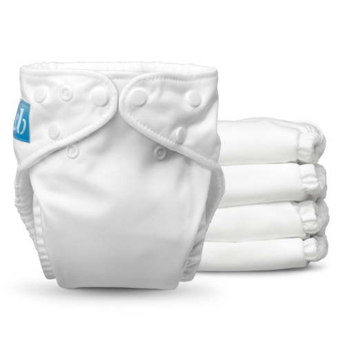 Charlie Banana Baby Washable Reusable Cloth Diapers One-Size All White - 5 Pack - 1.83 lb
