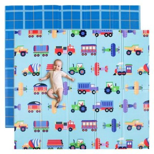 Wildkin Toddler Foam Play Mat - 70" x 59" (Trains, Planes & Trucks)