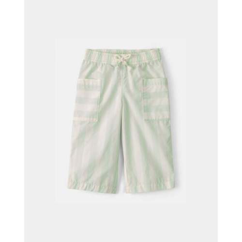 Baby Girl Striped Pants - Green/Ivory | Carter's