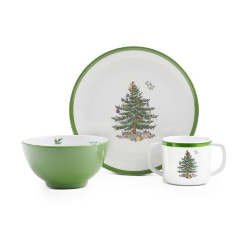 Spode Christmas Tree 3-Piece Children's Melamine Set