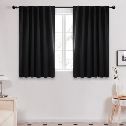 Eider & Ivory™ Darlington Solid Blackout Thermal Curtain Panels & Reviews | Wayfair