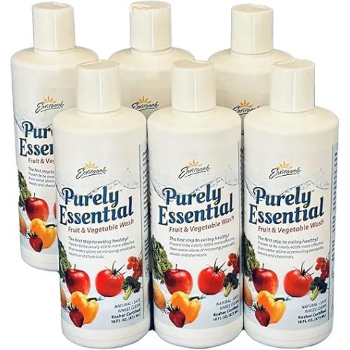 Purely Essential Fruit & Vegetable Wash, Natural Produce Cleaner, 16 Fl Oz