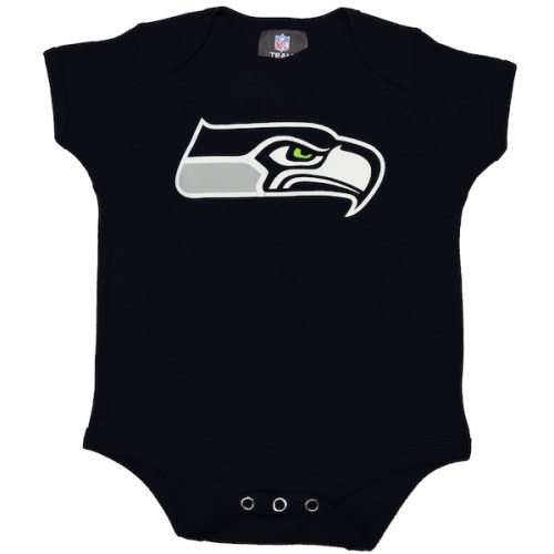 Seattle Seahawks Newborn & Infant Team Logo Bodysuit - Navy