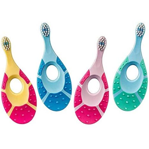 Jordan Step 1 Baby Toothbrush, 0-2 Years, Soft Bristles, BPA Free 4 Pack