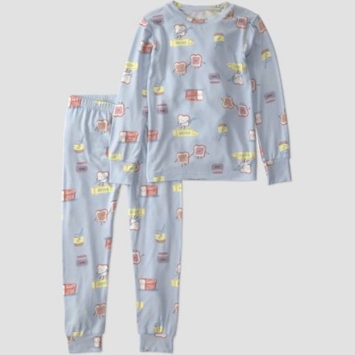 Carter's Just One You® Baby Girls' 2pc ComfySoft PB & J Pajama Set - Light Blue 12M