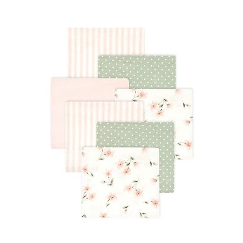 Little Treasure Hudson | Flannel Receiving Blankets Multipack, Color: Pink Dainty Florals