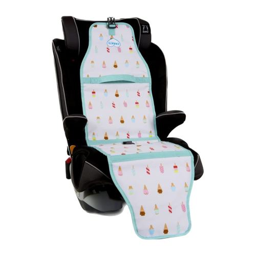 Car Seat Cooling Pad for Babies, Toddlers, and Kids - Comfortable and Durable Cooling Pad for Hot Summer Days - One Size Fits All, Popsicle White