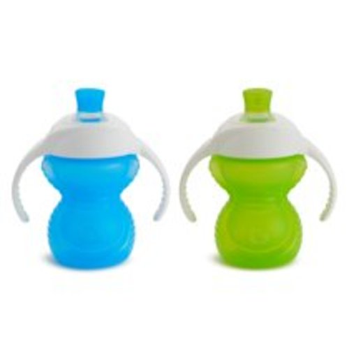Munchkin Click Lock 7oz Bite Proof Trainer Cup, 2 Pack, Color May Vary