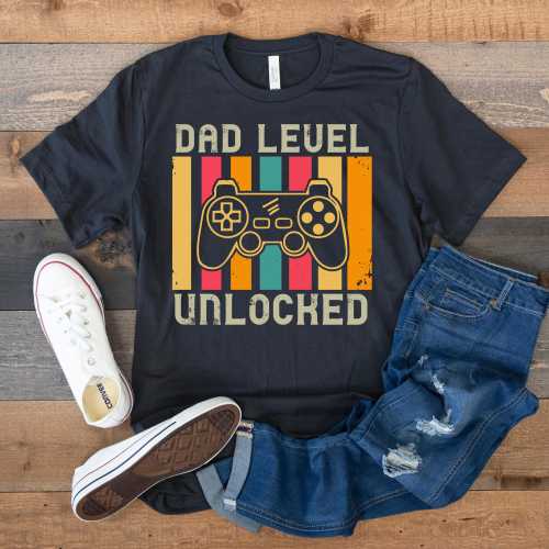 New Dad Shirt, First Time Dad Gift, Video Game Dad, Gamer Dad Tee, Father to Be, Dad Level Unlocked, Pregnancy Announcement, Funny Dad Shirt