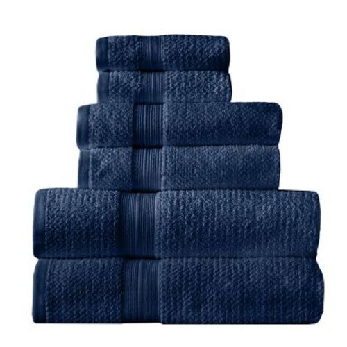 Arm & Hammer 6pc Quick Dry Set Bath Towels and Hand Towels with Washcloths Dark Blue