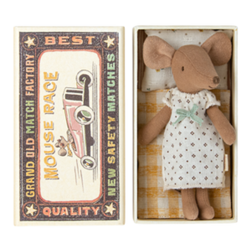 Big Sister Mouse in Box - Nightgown - Maileg USA