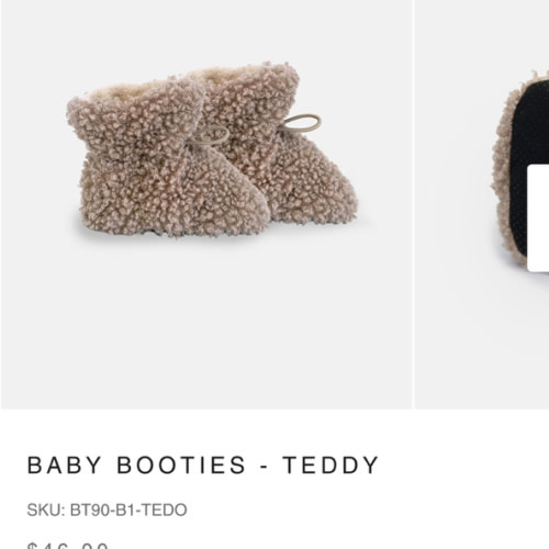 Baby Booties - Teddy