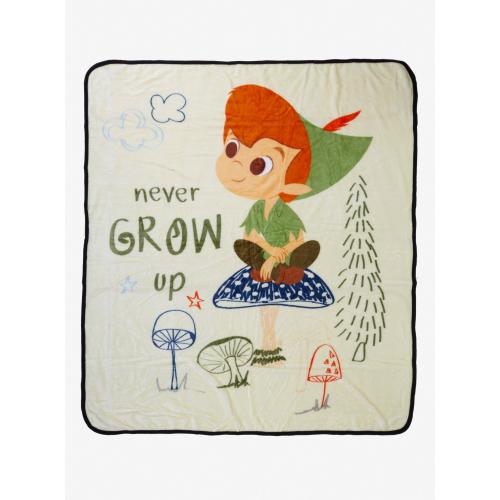 Disney Peter Pan Never Grow Up Throw Blanket