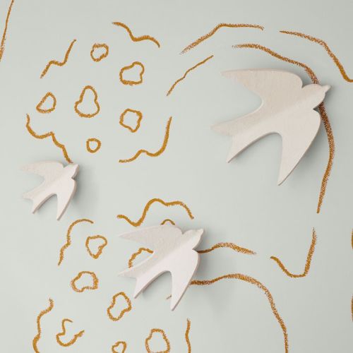 Joseph Altuzarra Mounted Papier-Mache Birds (Set of 3)