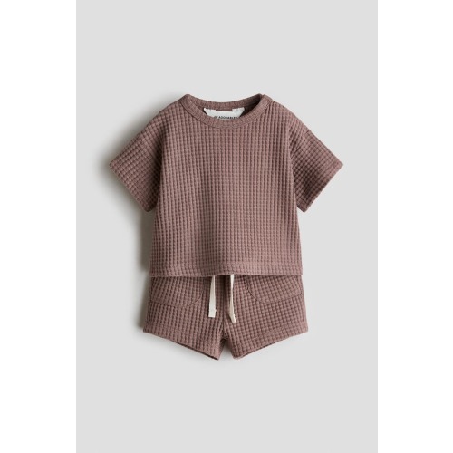 2-piece Waffled Cotton Set